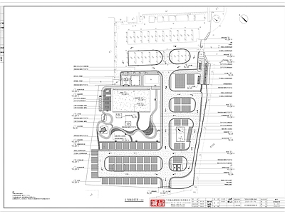 某停车场景观 施工图 户外