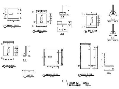 不锈钢挂件 施工图