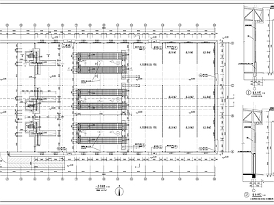 养殖场粪便环保处理车间建筑 施工图