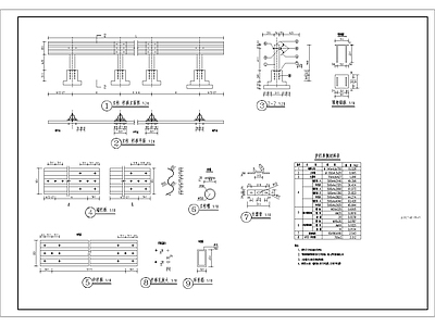 石材防腐木竹子玻璃金属护栏详图 施工图