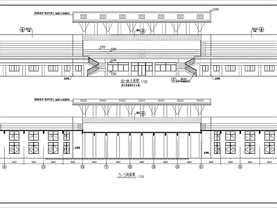 某田径场看台及主席台建筑 施工图