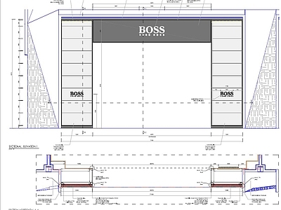 HUGO BOSS大样 施工图