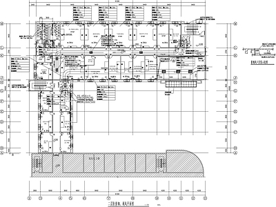 化工楼生物化学理化实验室教室装修通风电气给排水 施工图