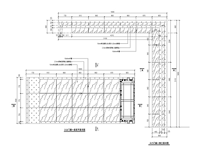 现代入口门廊详图 施工图