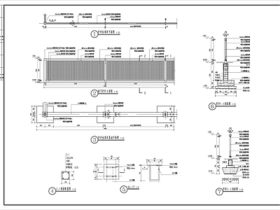 铁艺栏杆做法详图 施工图