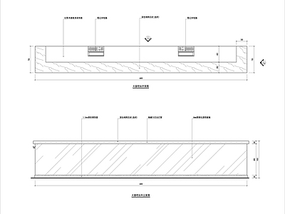 大堂服务台吧台详图 施工图 节点