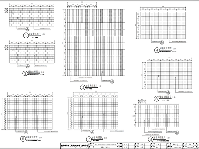 现代简洁广场各类铺装大样 施工图