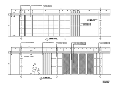 新亚洲风钢结构铝板廊架 施工图