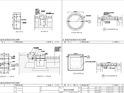 排水沟节点详图 施工图