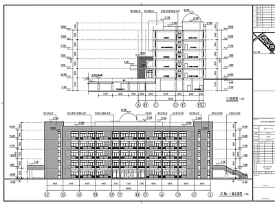 学校实验楼建筑 施工图