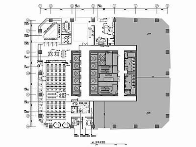 800㎡办公室室内装修 施工图