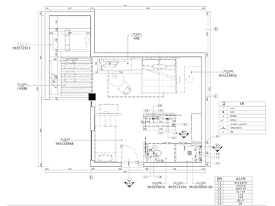 现代酒店客房双间套房室内 施工图