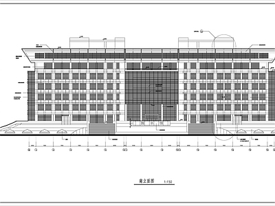 某高校图书馆建筑 施工图