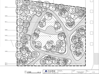 休闲绿地口袋公园景观 施工图