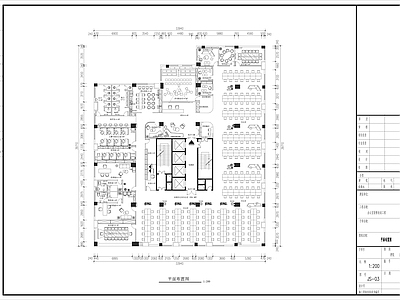 广州1300m²某游戏办公室装修 施工图