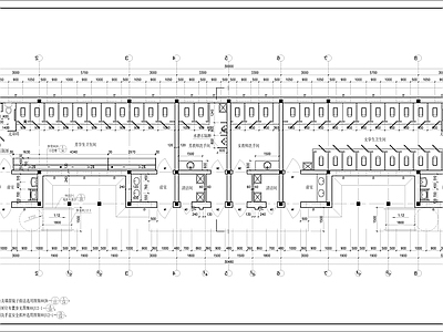 学校公共卫生间建筑平面图