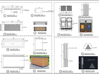 成品家具详图 施工图 家具节点