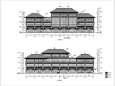 中学食堂建筑 施工图