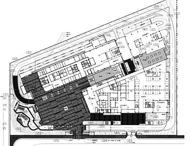 深圳罗湖中医院莲塘新院景观及屋顶花园 施工图 医院疗养景观