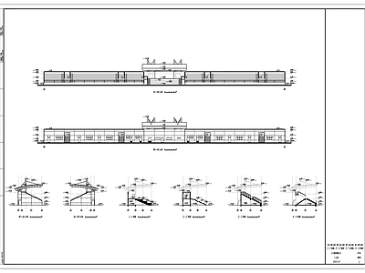 足球场看台建筑 施工图
