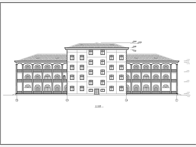 欧式贸易洽谈宾客接待楼建筑 施工图