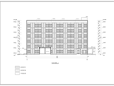 现代风格职工宿舍建筑 施工图