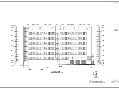 重庆某星光学校六层学生宿舍建筑 施工图