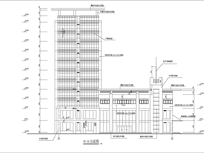 党校学员公寓建筑 施工图