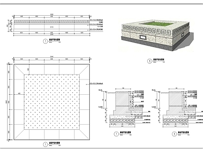 中式树池详图 施工图