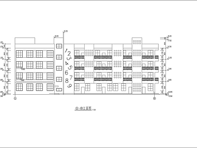 幼儿园教学楼建筑 施工图