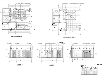电梯厅大样 施工图