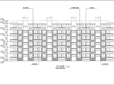 研究生公寓建筑 施工图