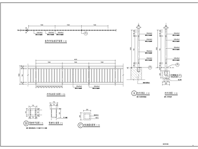 铁艺护栏详图 施工图