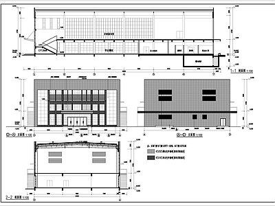 学校食堂建筑 施工图