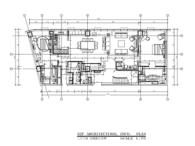 三里屯奢华公寓室内 施工图