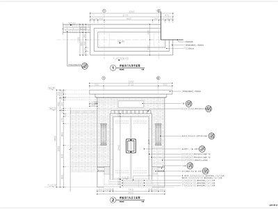中式别墅门头详图 施工图 通用节点