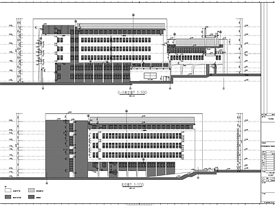 滁州学院公共教学楼建筑 施工图