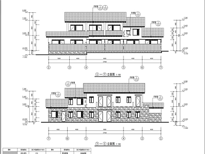 旅游景区特色民宿建筑 施工图