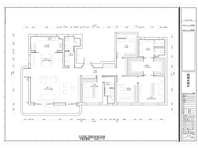 现代大平层室内 施工图