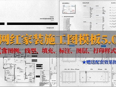 家装平层室内 施工图