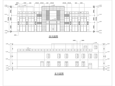 现代售楼处建筑 施工图