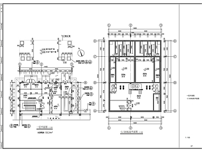 污水处理站建筑 施工图