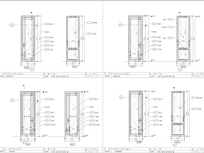 金属造型门节点 施工图 通用节点