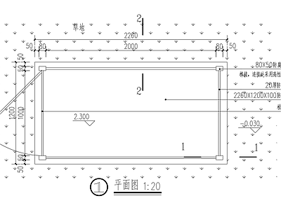 落地式空调外机防腐木格栅护栏 施工图