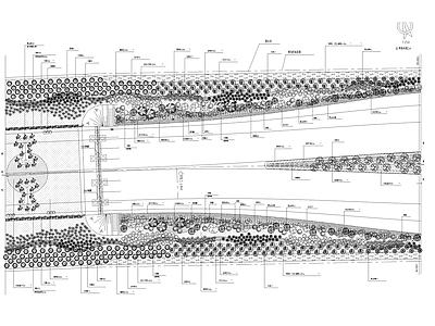 道路绿化详图 施工图