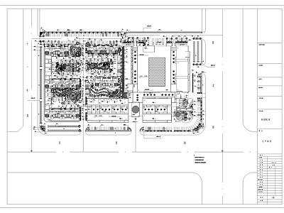 社区景观设计及植物配置平面图