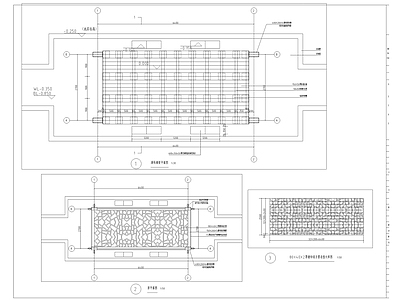 中式风格景观廊架 施工图