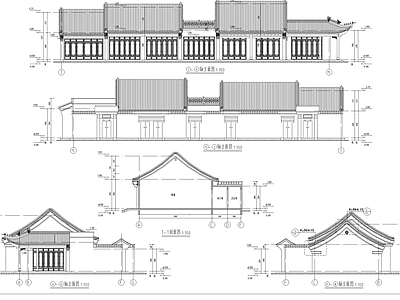 北方明清仿古商业街区 施工图