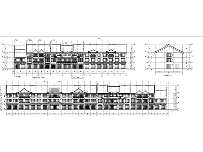 北方明清仿古商业街区建筑 施工图