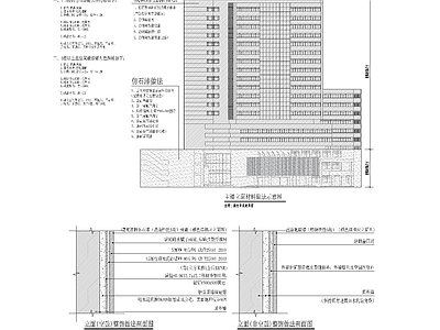 大楼外墙油漆做法 施工图 节点